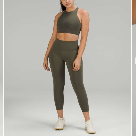 lululemon athletica Pants - lululemon athletica Olive High-Rise Align 7/8 Leggings
